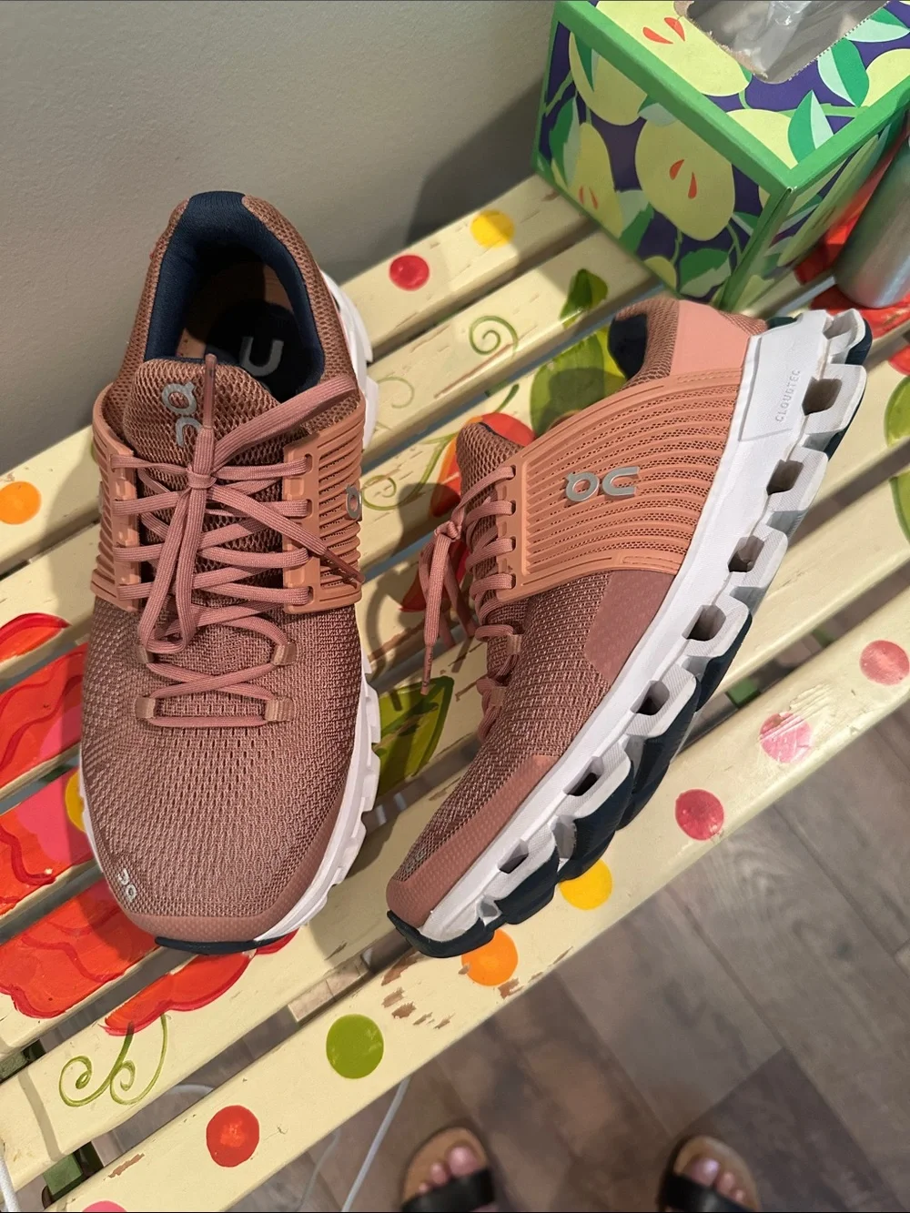 On Running Cloudswift Athletic Shoes - Dusty Rose